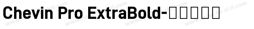 Chevin Pro ExtraBold字体转换